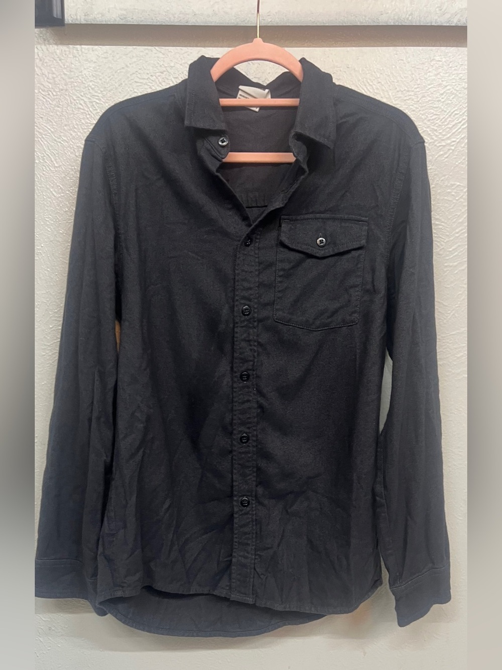 The North Face Men's Black Long-Sleeve Button-Down Shirt